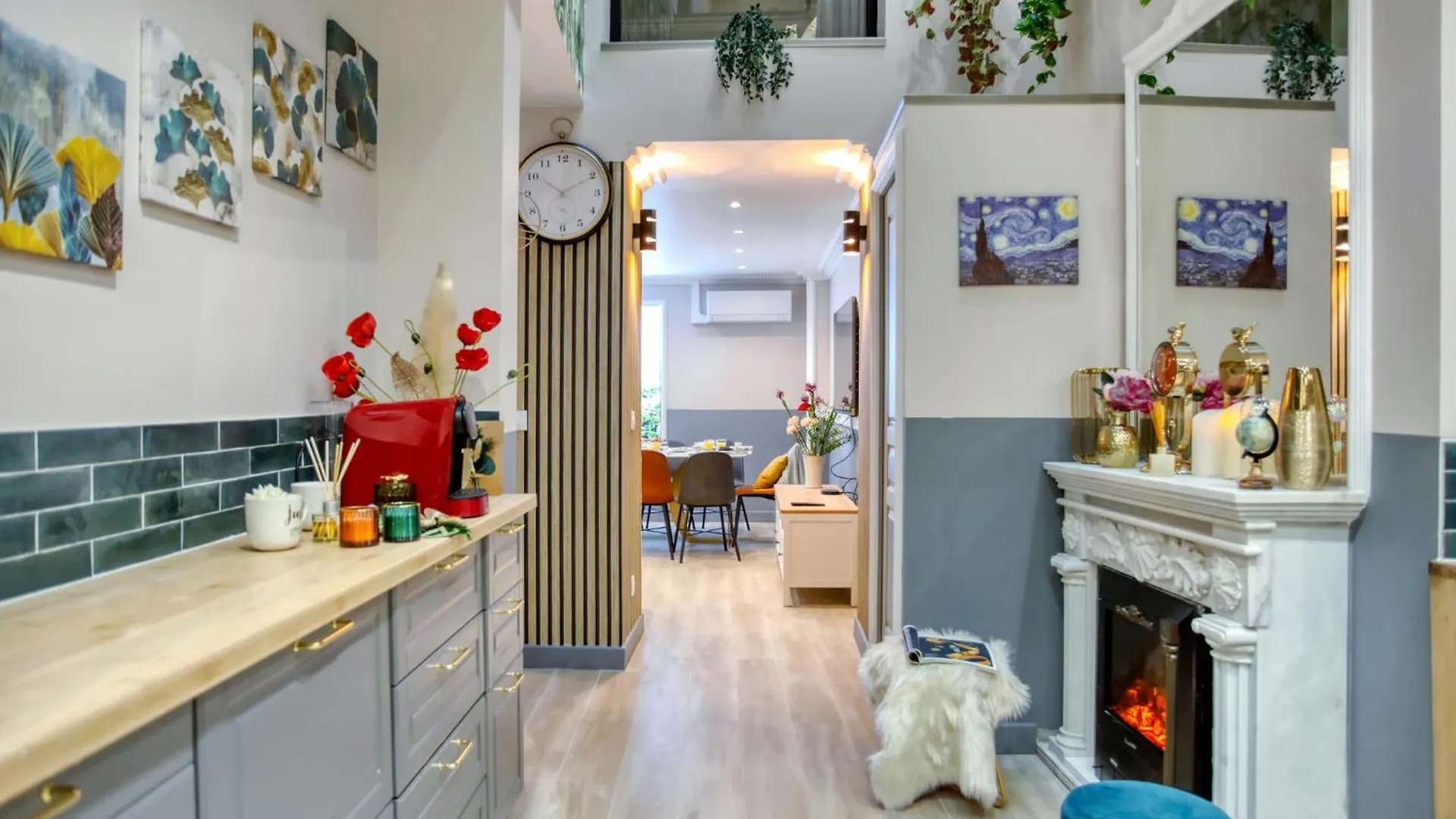 Apartament Elegant Triplex In Paris - Ideal For 10 - Aircon
