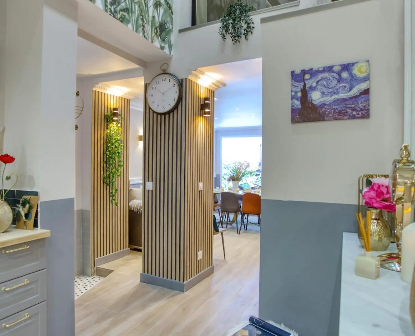 Elegant Triplex In Paris - Ideal For 10 - Aircon Appartement
