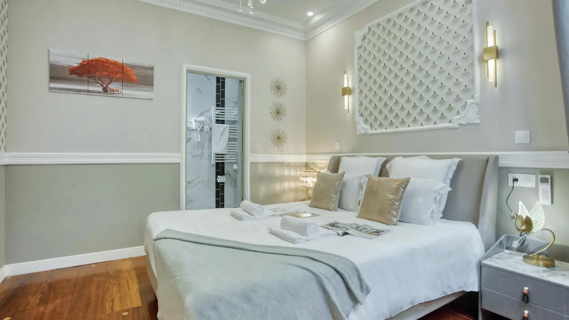 Appartement Elegant Triplex In Paris - Ideal For 10 - Aircon